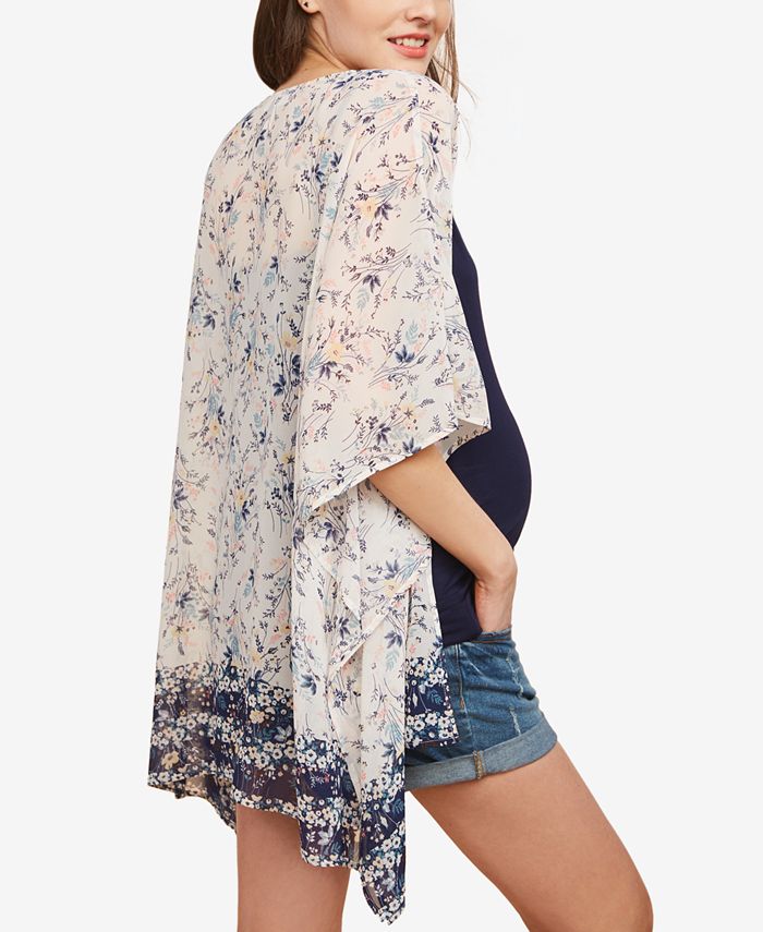 Motherhood Maternity Printed Kimono Blouse Macy's