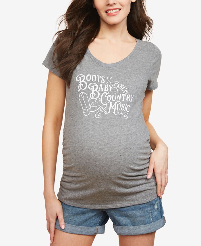 Motherhood Maternity Boots Baby And Country Music™ Maternity Graphic ...