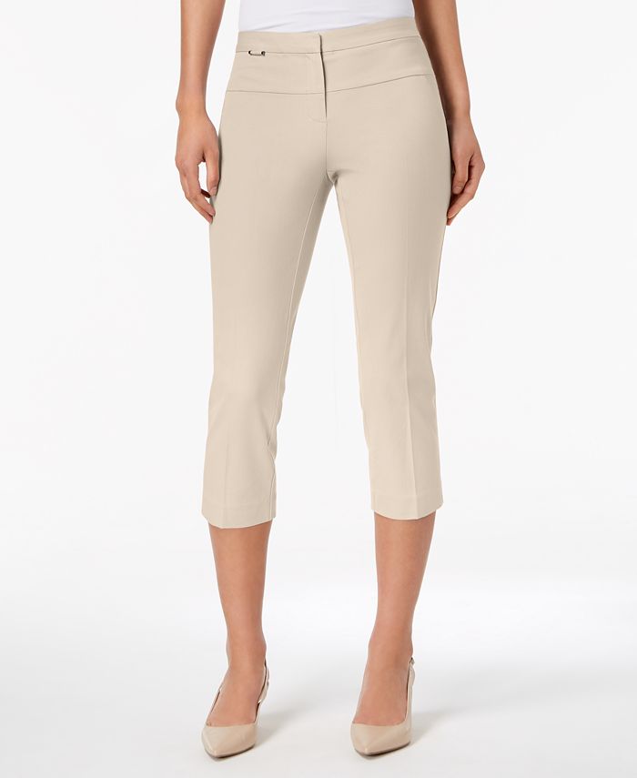 Alfani Petite Hardware Capri Pants, Created for Macy's Macy's