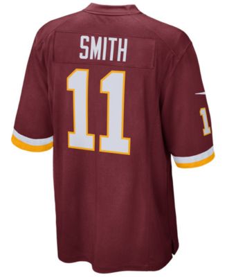 Nike Washington Football Team No11 Alex Smith Burgundy Red Team Color Men's Stitched NFL Limited Therma Long Sleeve Jersey