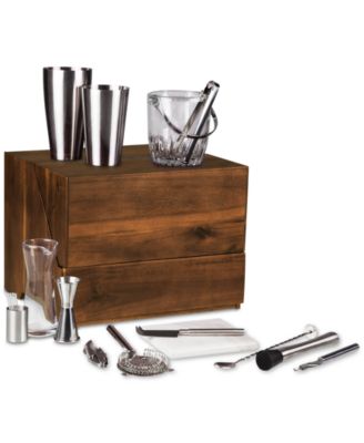 by Picnic Time Madison Acacia Tabletop Bar