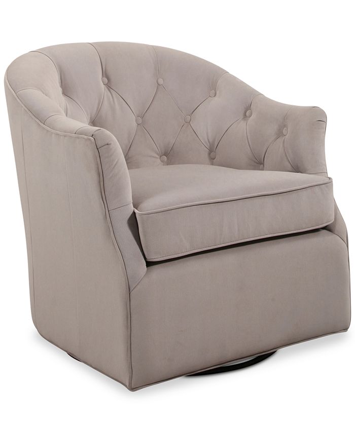 Abbyson Living Pere Swivel Club Chair Macy's