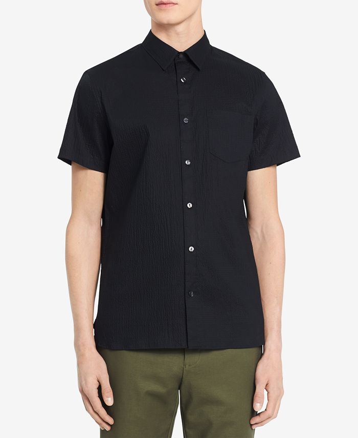 Calvin Klein Men's Textured Shirt - Macy's