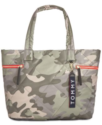 nylon quilted tote