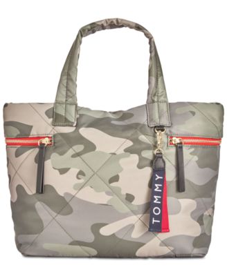 tommy hilfiger camouflage tote