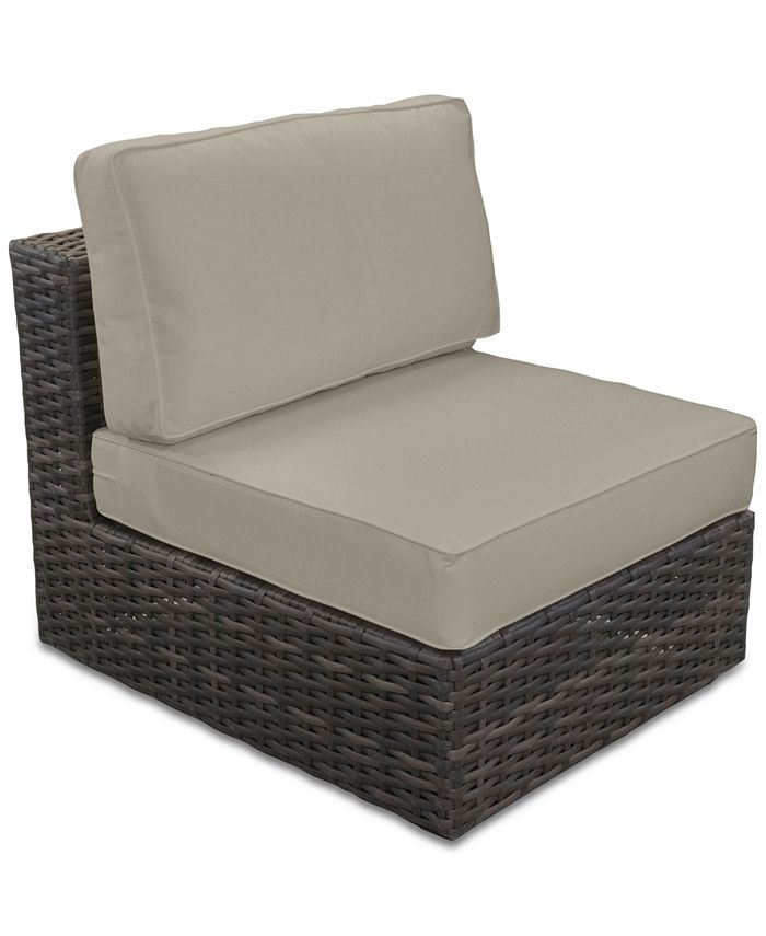 Furniture - Viewport Outdoor 4-Pc. Modular Seating Set (2 Corner Units, 1 Armless Unit and 1 Ottoman)