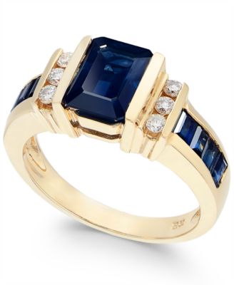 EFFY Collection - Sapphire (2-1/4 ct. t.w.) and Diamond (1/6 ct. t.w.) Ring in 14k Gold