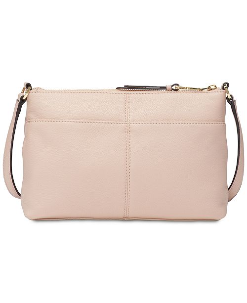 Calvin Klein Carrie Pebble Leather Crossbody - Handbags & Accessories ...