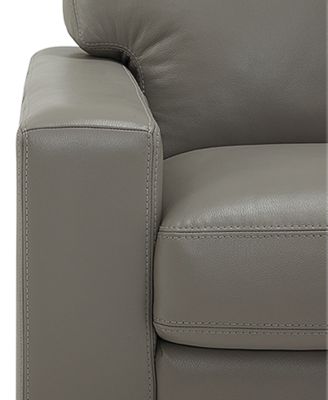 Ennia 82" Leather Queen Sleeper Sofa, Created for Macy's