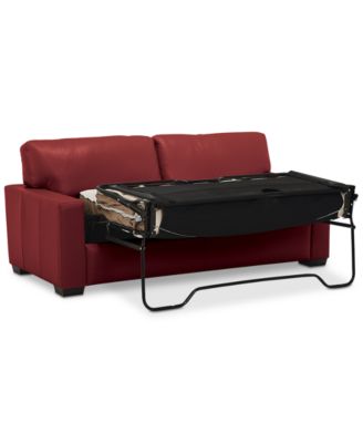 Ennia 75" Leather Full Sleeper