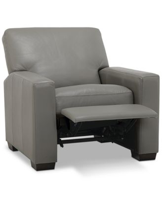 Ennia 36" Leather Pushback Recliner, Created for Macy's