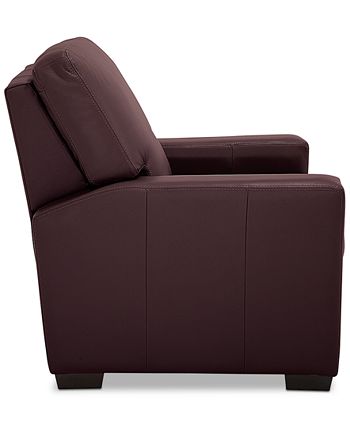 Furniture - Ennia 36" Leather Pushback Recliner