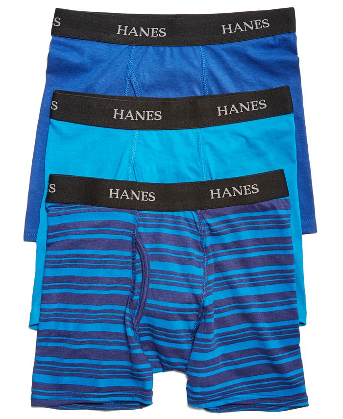Hanes - Boxer Da Uomo, Confezione Da 3 - Morbidi E Senza Etichette, Taglie Forti