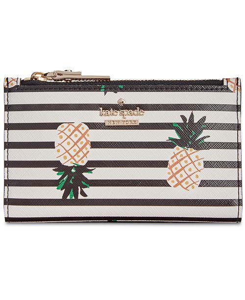 kate spade new york Striped Pineapple Mikey Wallet & Reviews - Handbags & Accessories - Macy's
