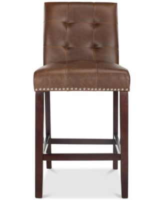 Ora Faux Leather Counter Stool (Set Of 2)