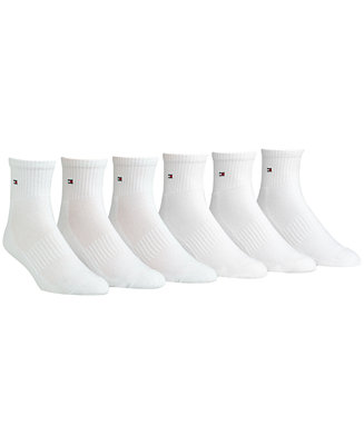 Cushion Quarter Cut Ankle Socks 6 Pack Tommy Hilfiger Men’s Athletic Socks