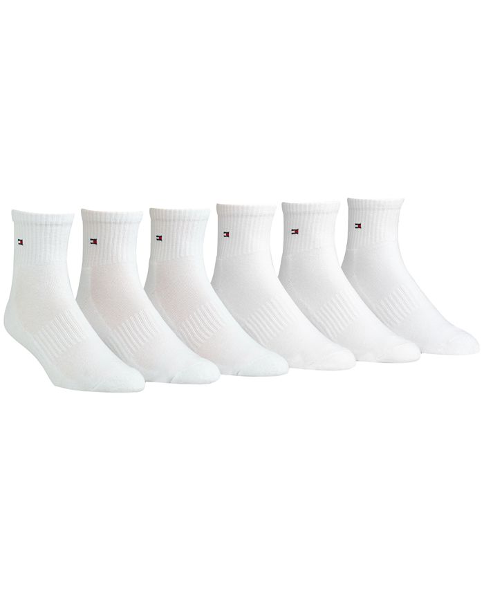Slip schoenen tij zege Tommy Hilfiger Men's Socks, "Pitch" Athletic Quarter 6-Pairs + 1 Extra Pair  & Reviews - Underwear & Socks - Men - Macy's