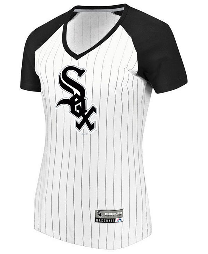 Majestic Women's Chicago White Sox Every Aspect Pinstripe T-Shirt - Macy's