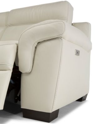 CLOSEOUT! Julius 150" II 6-Pc. Leather Sectional Sofa With 2 Power Recliners, Power Headrests & USB Power Outlet