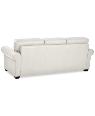 Orid 84" Leather Roll Arm Sofa, Created for Macy's