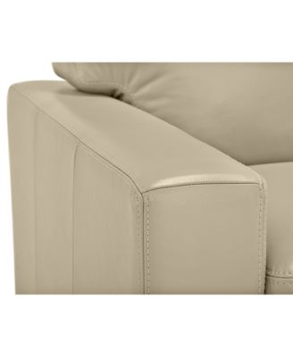 Ennia 82" Leather Queen Sleeper Sofa