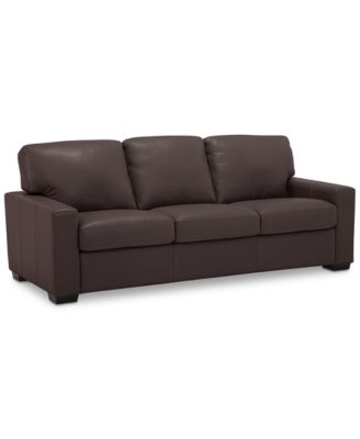 Ennia 82" Leather Sofa, Created for Macy's