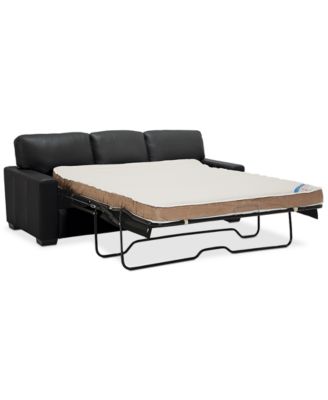 Ennia 82" Leather Queen Sleeper Sofa