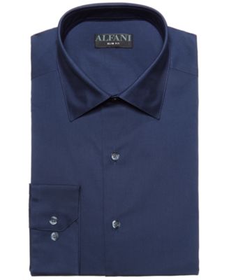 Alfani - Men's Slim-Fit Performance Stretch Easy-Care Solid Dress Shirt
