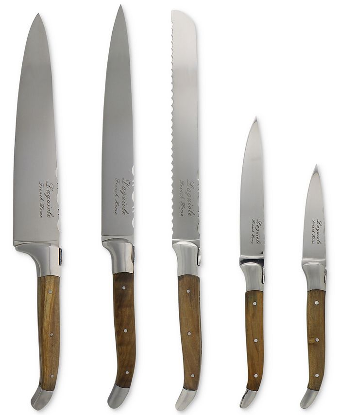 French Home Laguiole 5Pc. Olive Wood Kitchen Knife Set & Reviews