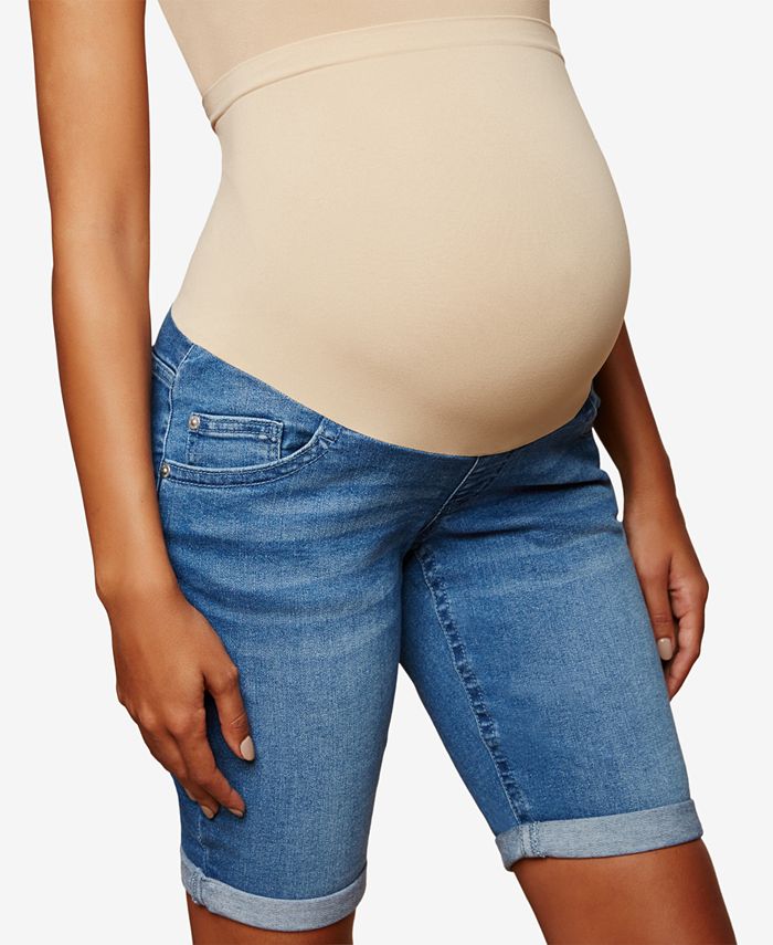 Motherhood Maternity Cuffed Denim Shorts Macy's