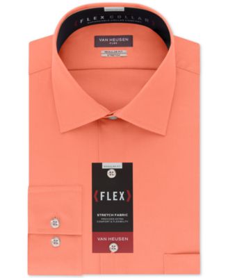 Men's Classic-Fit Wrinkle Free Flex Collar Stretch Solid Dress Shirt