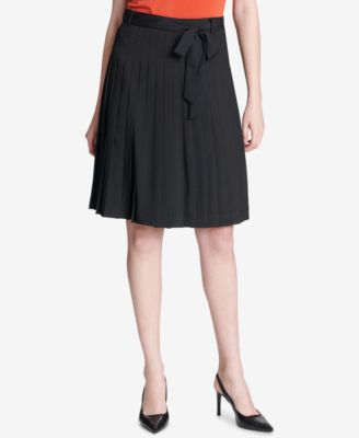 Calvin Klein - Pleated A-Line Skirt