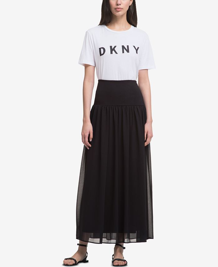DKNY Banded-Waist Maxi Skirt & Reviews - Skirts - Women - Macy's