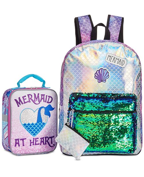 little mermaid backpack purse