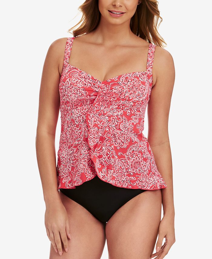 Swim Solutions Ruffled Tankini Top & Bottoms, Created for Macy's Macy's