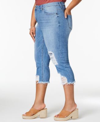 Seven7 Trendy Plus Size Ripped Jeans