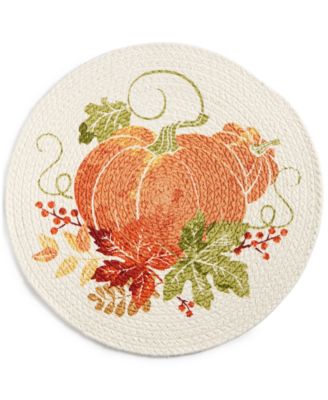 Homewear - Brenton Pumpkin Round 15" Placemat