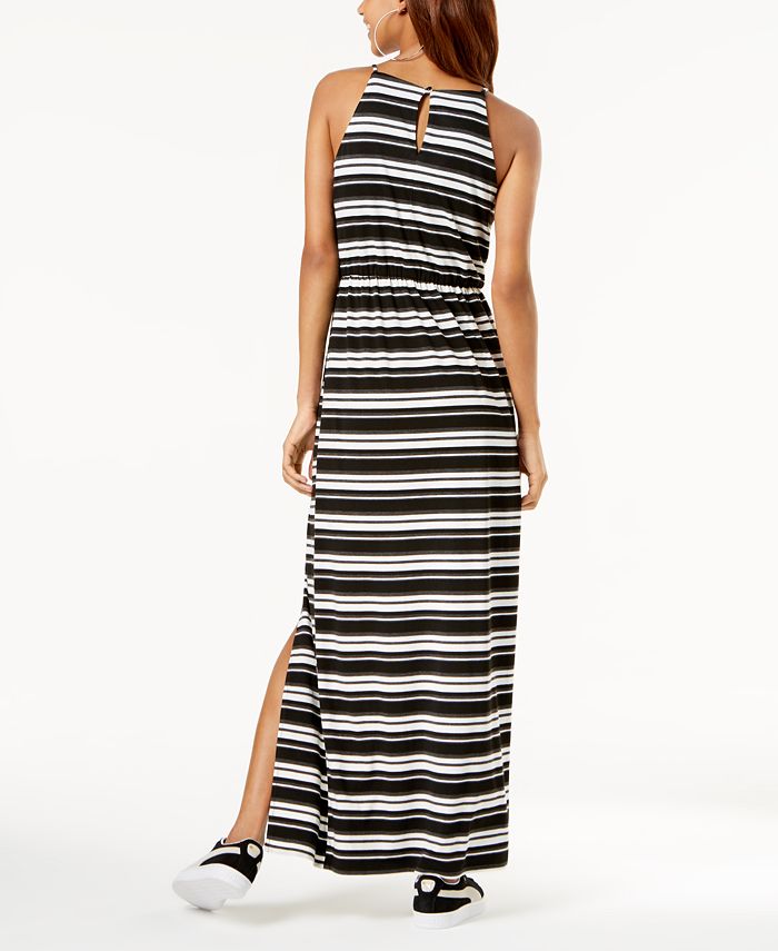 BCX Juniors' Striped Side-Slit Maxi Dress - Macy's