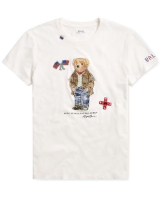 Polo Ralph Lauren Polo Bear Cotton T-Shirt - Macy's