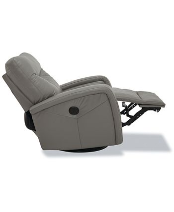 Erith leather power swivel deals glider recliner