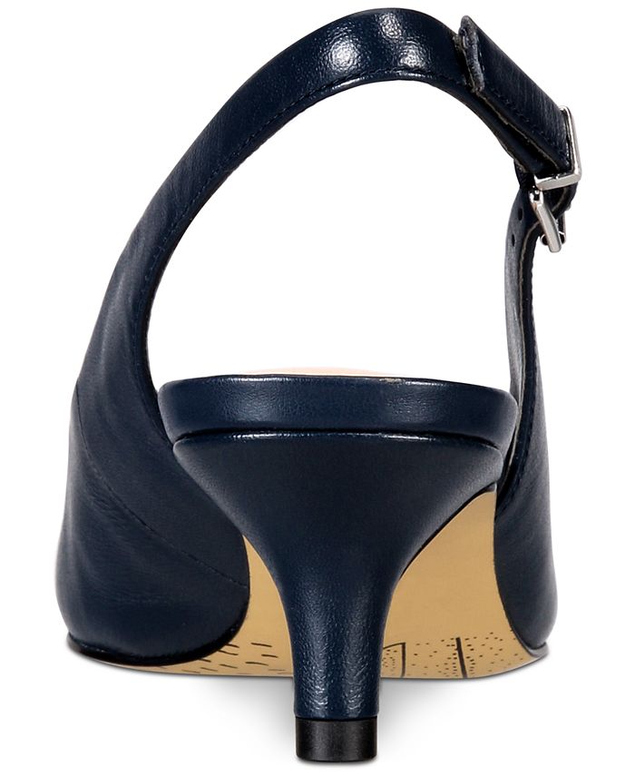 bella vita women's scarlett slingback size 9 black leather