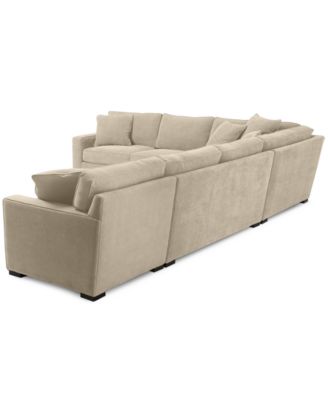 Radley 5-Pc Fabric Sectional with Apartment Sofa