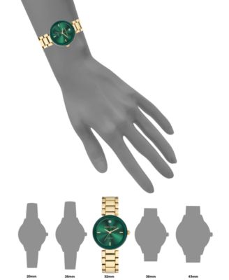 Women's Diamond-Accent Gold-Tone Bracelet Watch 32mm