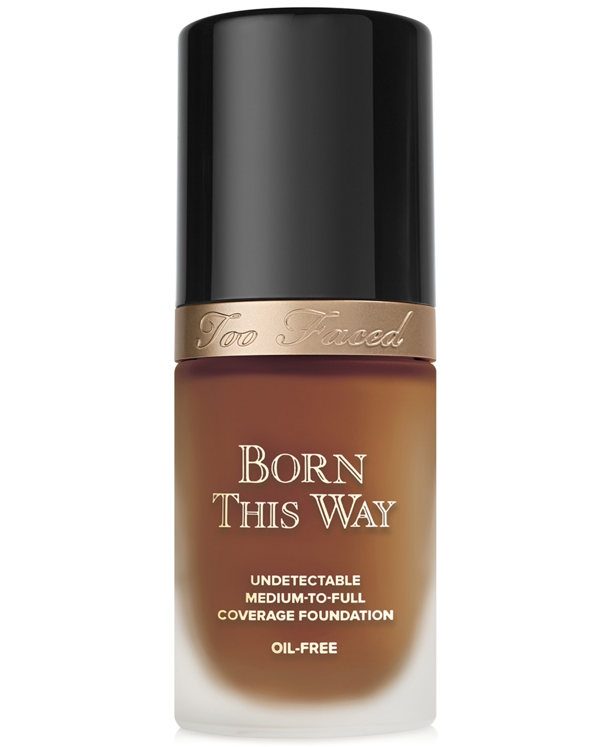 Too Faced Born This Way Flawless Coverage Natural Finish Foundation In Tiramisu -deepest W,golden Undertones