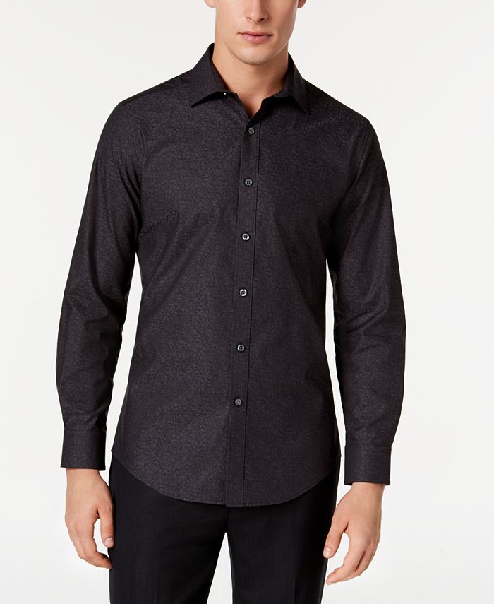Bar III Men s Wear Me Out Slim Fit Stretch Easy Care Printed Dress