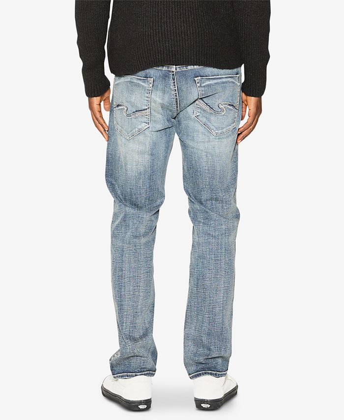 Silver Jeans Co. Men's Tapered Relaxed Fit Denim Jeans Blue Size 40X30