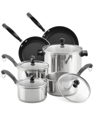 Farberware - Classic Series 12-Pc. Stainless Steel Cookware Set