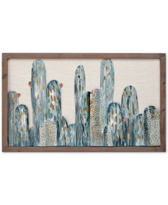 JLA Home - Madison Park Cactus Metal Wall Art Decor