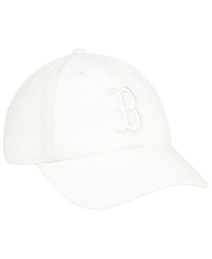 '47 Brand Boston Red Sox White/White CLEAN UP Cap - Macy's