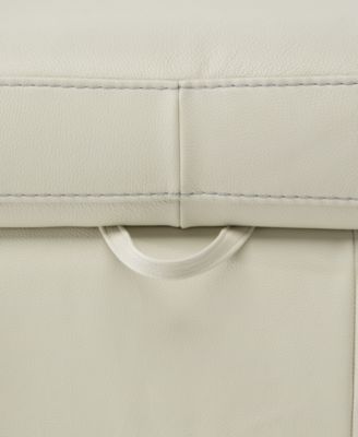 CLOSEOUT! Julius II Leather Storage Ottoman